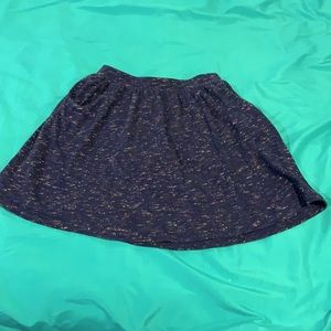 splatter design skirt, with built in shorts